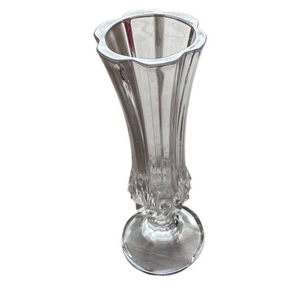 Vintage Cristal d'Arques Pedestal‎ Crystal Bud Vase - Picture 4 of 10